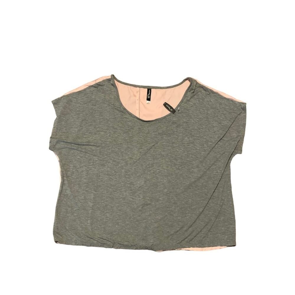 NWT Adore Me Short Sleeve Top‎ Gray Pink Size 2X